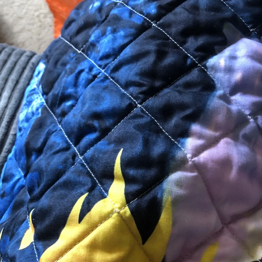 Purple and Black Character Quilted - Home Bedding pillow case troll hunters